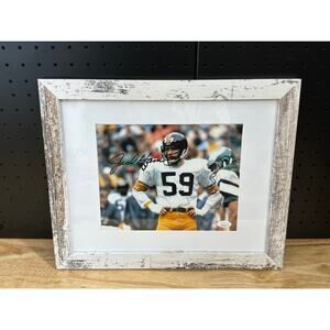 Autographed Jack Ham Framed Picture 8x10 Pittsburgh Steelers JSA COA